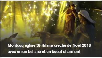 église St-Hilaire crèche de Noël 2018