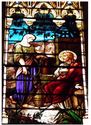 Jésus et la Samaritaine au puits de Montcuq