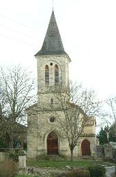 église romane de Rouillac photo avec christ